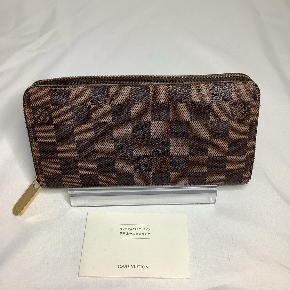 Louis Vuitton Damier Ebene Long Zippy  Wallet
